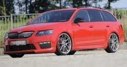 6 999 р. Пороги накладки R-Style Skoda Octavia A7 дорестайлинг лифтбэк (2012-2017) (Неокрашенные)  с доставкой в г. Краснодар. Увеличить фотографию 4