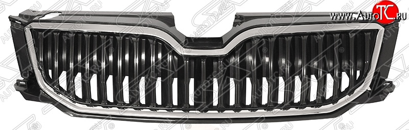 4 399 р. Решётка радиатора SAT  Skoda Octavia  A7 (2012-2017) дорестайлинг лифтбэк, дорестайлинг универсал (Неокрашенная)  с доставкой в г. Краснодар