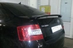 3 699 р. Лип спойлер RS Style Skoda Octavia A7 дорестайлинг лифтбэк (2012-2017) (Неокрашенный)  с доставкой в г. Краснодар. Увеличить фотографию 3