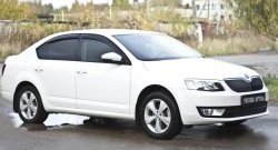 979 р. Зимняя заглушка решетки переднего бампера РА  Skoda Octavia  A7 (2012-2020) дорестайлинг лифтбэк, дорестайлинг универсал, рестайлинг универсал  с доставкой в г. Краснодар. Увеличить фотографию 3