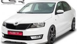 7 249 р. Пороги накладки CSR style Skoda Rapid NH3 дорестайлинг лифтбэк (2012-2017) (Неокрашенные)  с доставкой в г. Краснодар. Увеличить фотографию 3