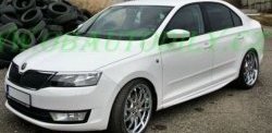 6 249 р. Пороги накладки CT Skoda Rapid NH3 дорестайлинг лифтбэк (2012-2017) (Неокрашенные)  с доставкой в г. Краснодар. Увеличить фотографию 2