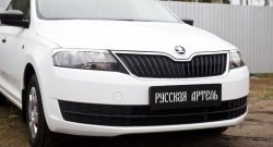 449 р. Реснички на фары RA Skoda Rapid NH3 дорестайлинг лифтбэк (2012-2017) (Неокрашенные)  с доставкой в г. Краснодар. Увеличить фотографию 4