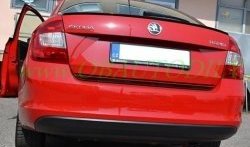 3 499 р. Лип спойлер CT Skoda Rapid NH3 дорестайлинг лифтбэк (2012-2017) (Неокрашенный)  с доставкой в г. Краснодар. Увеличить фотографию 5