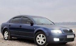 1 649 р. Реснички на фары CT Skoda Superb седан 3U дорестайлинг (2001-2006) (Неокрашенные)  с доставкой в г. Краснодар. Увеличить фотографию 3