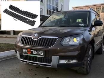 2 999 р. Заглушка воздухозаборника бампера (нижняя, OUTDOOR) MV-Tuning  Skoda Yeti (2013-2018) (Текстурная поверхность)  с доставкой в г. Краснодар. Увеличить фотографию 2