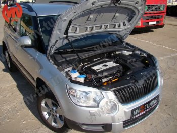 2 969 р. Упор капота MV-Tuning (одинарный) Skoda Yeti (2013-2018)  с доставкой в г. Краснодар. Увеличить фотографию 4