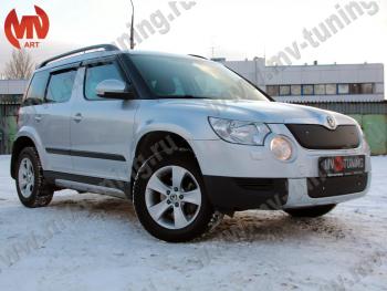 4 999 р. Зимние заглушки (верхняя и нижняя) MV-Tuning Skoda Yeti (2009-2013) (Неокрашенная)  с доставкой в г. Краснодар. Увеличить фотографию 2