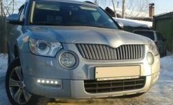 1 249 р. Реснички на фары CT Skoda Yeti (2009-2013) (Неокрашенные)  с доставкой в г. Краснодар. Увеличить фотографию 2