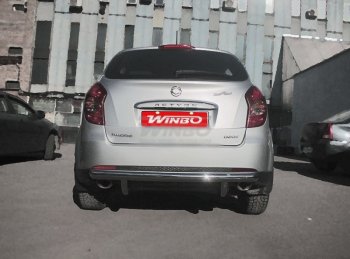 5 499 р. Защита заднего бампера WINBO (Ø60 мм, нержавейка) SSANGYONG Actyon рестайлинг (2013-2021)  с доставкой в г. Краснодар. Увеличить фотографию 2