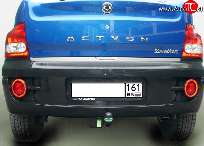 7 399 р. Фаркоп Лидер Плюс  SSANGYONG Actyon  1 (2006-2010) (Без электропакета)  с доставкой в г. Краснодар