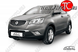 6 119 р. Защита переднего бампера Arbori SSANGYONG Actyon дорестайлинг (2010-2013)  с доставкой в г. Краснодар