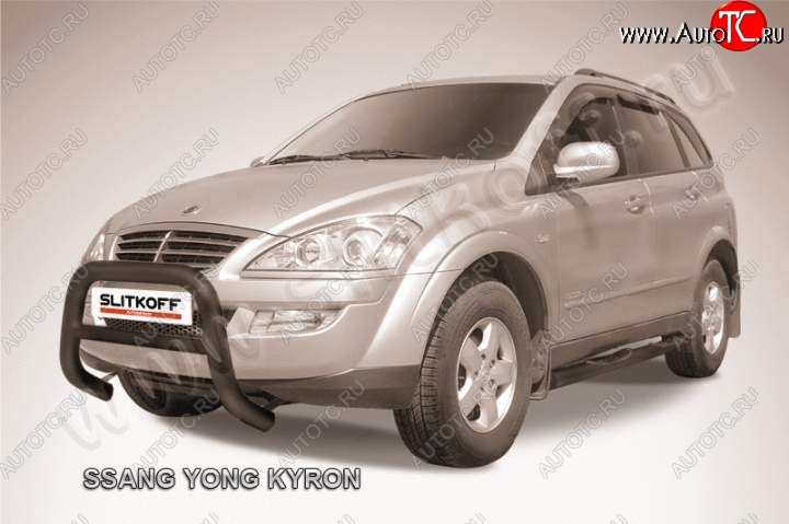 25 999 р. Кенгурятник низкий d76  SSANGYONG Kyron (2005-2007) дорестайлинг (Цвет: серебристый)  с доставкой в г. Краснодар