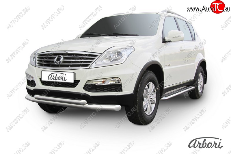 15 749 р. Обвес переднего бампера Arbori SSANGYONG Rexton Y290 (2012-2017)  с доставкой в г. Краснодар