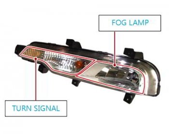 7 199 р. Левая противотуманная фара SSANGYONG SSANGYONG Rexton Y290 (2012-2017)  с доставкой в г. Краснодар. Увеличить фотографию 6