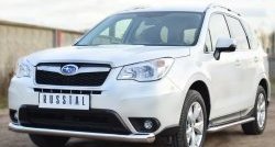 26 999 р. Широкая защита порогов SLITKOFF Subaru Forester SJ дорестайлинг (2012-2016)  с доставкой в г. Краснодар. Увеличить фотографию 5