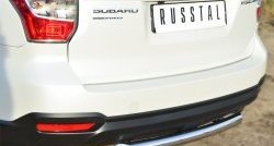 17 499 р. Одинарная защита заднего бампера из трубы диаметром 63 мм SLITKOFF Subaru Forester SJ дорестайлинг (2012-2016)  с доставкой в г. Краснодар. Увеличить фотографию 2