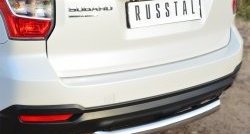 17 999 р. Одинарная защита заднего бампера из трубы диаметром 76 мм SLITKOFF  Subaru Forester  SJ (2012-2016) дорестайлинг  с доставкой в г. Краснодар. Увеличить фотографию 2