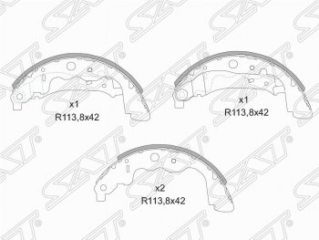 Колодки тормозные задние SAT Subaru Forester SF рестайлинг (2000-2002)