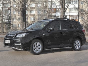 20 599 р. Защита переднего бампера SLITKOFF d63 волна  Subaru Forester  SJ (2016-2019) рестайлинг  с доставкой в г. Краснодар. Увеличить фотографию 4