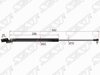 Левый газовый упор крышки багажника SAT Subaru Forester SH (2008-2013)