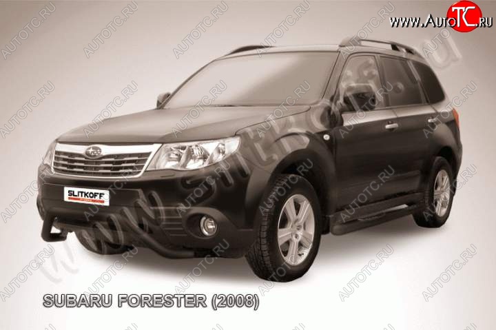 17 549 р. Кенгурятник d57 мини  Subaru Forester  SH (2008-2013) (Цвет: серебристый)  с доставкой в г. Краснодар