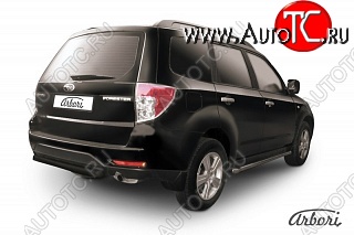 7 019 р. Защита заднего бампера Arbori Subaru Forester SH (2008-2013)  с доставкой в г. Краснодар