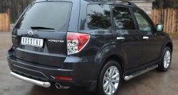 15 999 р. Одинарная защита заднего бампера из трубы диаметром 76 мм SLITKOFF  Subaru Forester  SH (2008-2013)  с доставкой в г. Краснодар. Увеличить фотографию 4