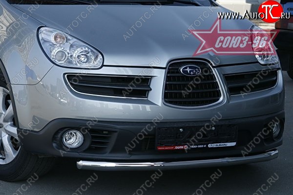 11 069 р. Защита переднего бампера одинарная Souz-96 (d60) Subaru Tribeca (2005-2007)  с доставкой в г. Краснодар