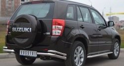 17 649 р. Защита заднего бампера (Ø63 и 42 мм, нержавейка) SLITKOFF Suzuki Grand Vitara JT 5 дверей 2-ой рестайлинг (2012-2016)  с доставкой в г. Краснодар. Увеличить фотографию 4