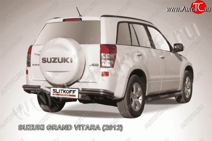 7 749 р. Уголки d57+d42 двойные  Suzuki Grand Vitara  JT 5 дверей (2012-2016) 2-ой рестайлинг (Цвет: серебристый)  с доставкой в г. Краснодар