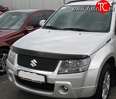 2 879 р. Дефлектор капота NovLine  Suzuki Grand Vitara ( JT 5 дверей,  JT 3 двери) (2005-2012) дорестайлинг, дорестайлинг, 1-ый рестайлинг, 1-ый рестайлинг  с доставкой в г. Краснодар