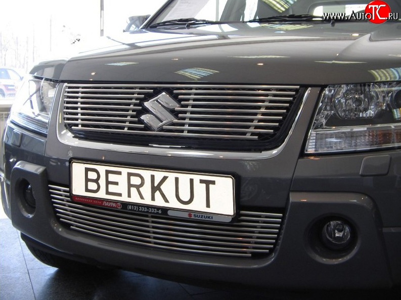 4 389 р. Декоративная вставка воздухозаборника (V2.4/3.2) Berkut Suzuki Grand Vitara JT 3 двери дорестайлинг (2005-2008)  с доставкой в г. Краснодар