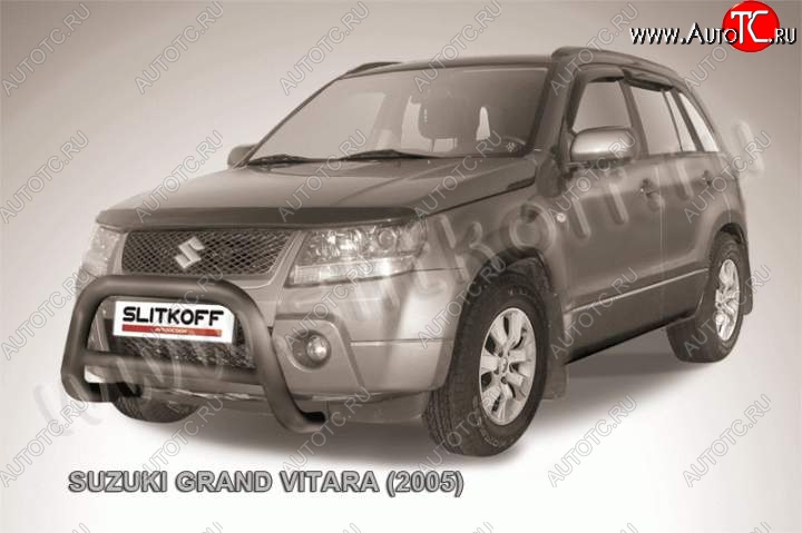 25 999 р. Кенгурятник d76 низкий Suzuki Grand Vitara JT 5 дверей дорестайлинг (2005-2008) (Цвет: серебристый)  с доставкой в г. Краснодар