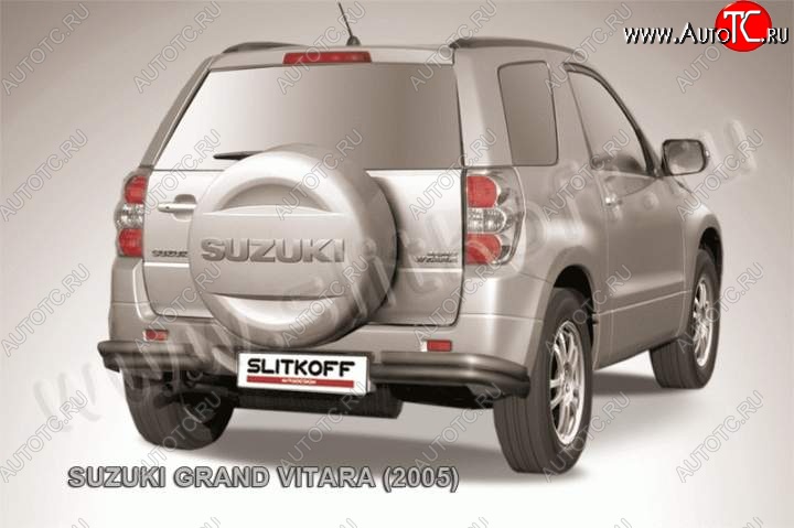 7 749 р. Уголки d57+d42 двойные  Suzuki Grand Vitara  JT 3 двери (2005-2008) дорестайлинг (Цвет: серебристый)  с доставкой в г. Краснодар