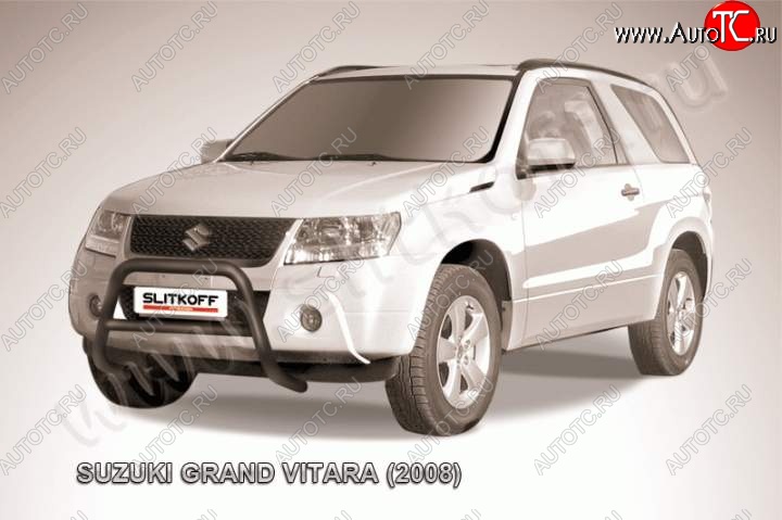 18 999 р. Кенгурятник d57 низкий Suzuki Grand Vitara JT 3 двери дорестайлинг (2005-2008) (Цвет: серебристый)  с доставкой в г. Краснодар