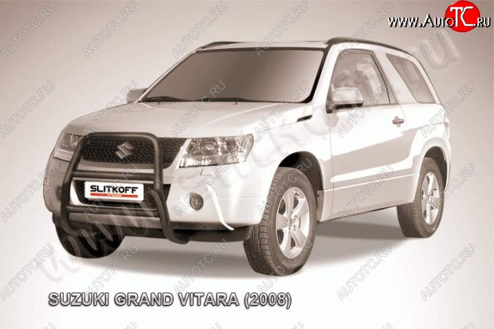 20 449 р. Кенгурятник d57 высокий Suzuki Grand Vitara JT 3 двери дорестайлинг (2005-2008) (Цвет: серебристый)  с доставкой в г. Краснодар