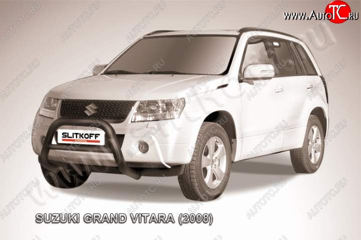 25 999 р. Кенгурятник d76 низкий Suzuki Grand Vitara JT 5 дверей дорестайлинг (2005-2008) (Цвет: серебристый)  с доставкой в г. Краснодар