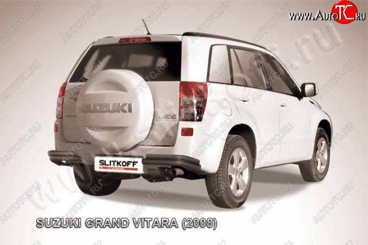 5 999 р. Уголки d57+d42 двойные  Suzuki Grand Vitara  JT 5 дверей (2008-2012) 1-ый рестайлинг (Цвет: серебристый)  с доставкой в г. Краснодар