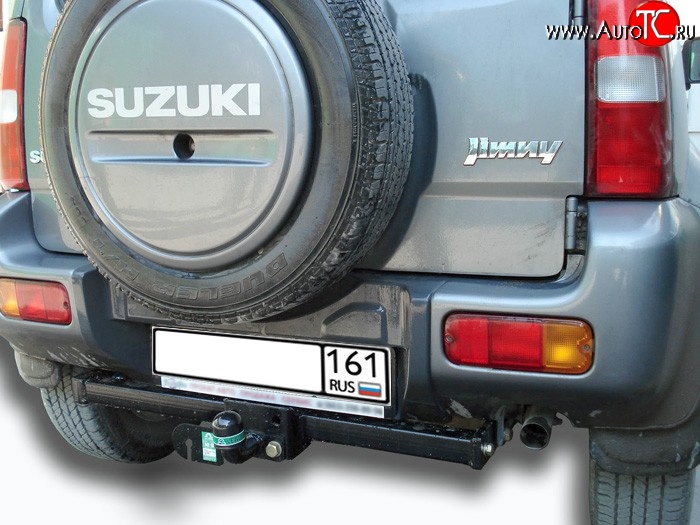 6 499 р. Фаркоп Лидер Плюс (до 1200 кг) Suzuki Jimny JB23/JB43 дорестайлинг (1998-2001) (Без электропакета)  с доставкой в г. Краснодар