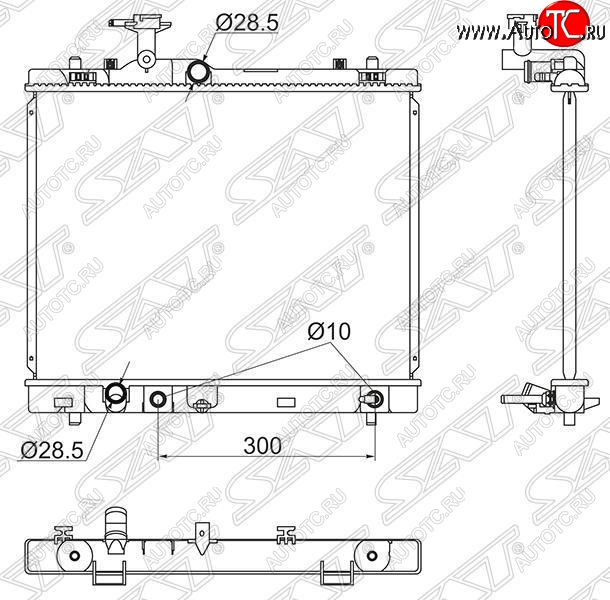 6 899 р. Радиатор двигателя SAT  Suzuki Solio - Swift  ZC72S  с доставкой в г. Краснодар