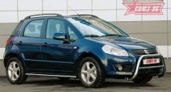 Защита переднего бампера Souz-96 (d60) Suzuki SX4 GYA,GYB  рестайлинг, хэтчбэк (2010-2016)