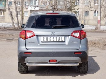 16 899 р. Одинарная защита заднего бампера из трубы диаметром 63 мм SLITKOFF Suzuki Vitara LY дорестайлинг (2015-2019)  с доставкой в г. Краснодар. Увеличить фотографию 3