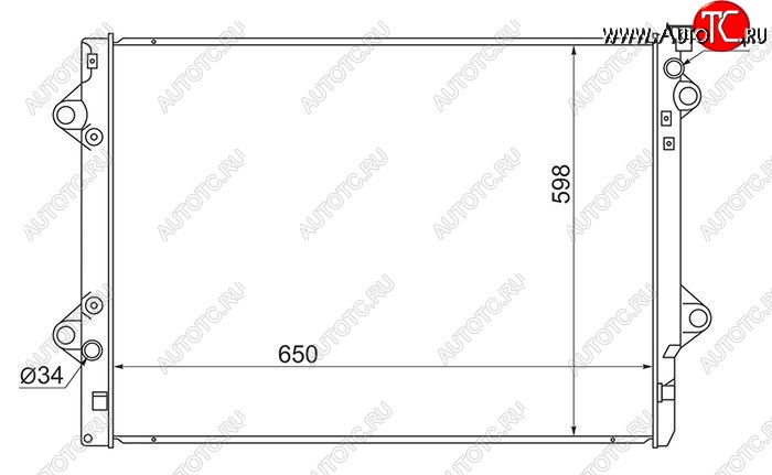 11 449 р. Радиатор двигателя SAT  Toyota 4Runner  N210 - Land Cruiser Prado  J120  с доставкой в г. Краснодар