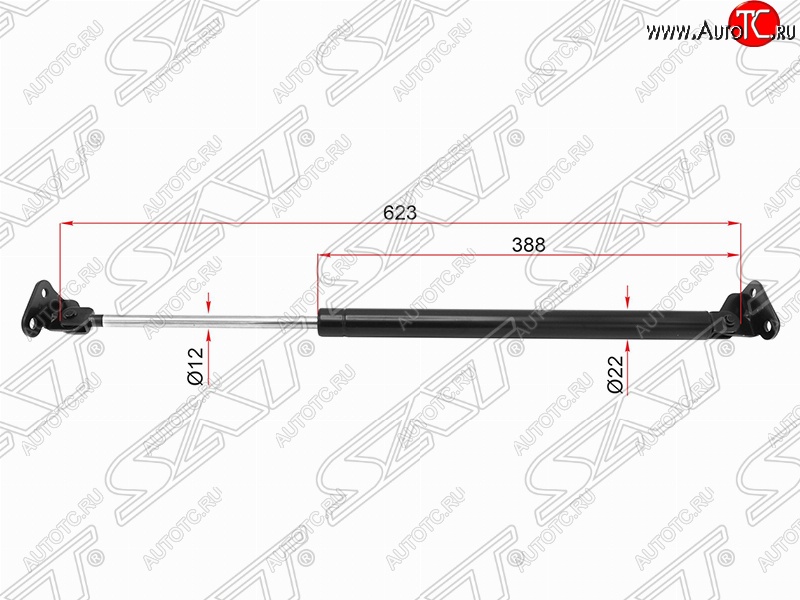 1 199 р. Левый упор крышки багажника (газовый) SAT Toyota 4Runner N180 5 дв. дорестайлинг (1995-2000)  с доставкой в г. Краснодар