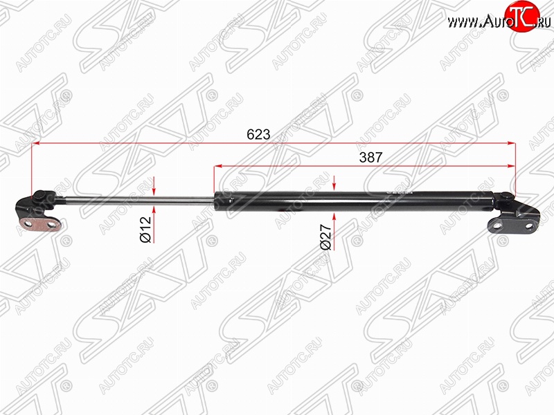 1 229 р. Правый упор крышки багажника (газовый) SAT Toyota 4Runner N180 5 дв. дорестайлинг (1995-2000)  с доставкой в г. Краснодар