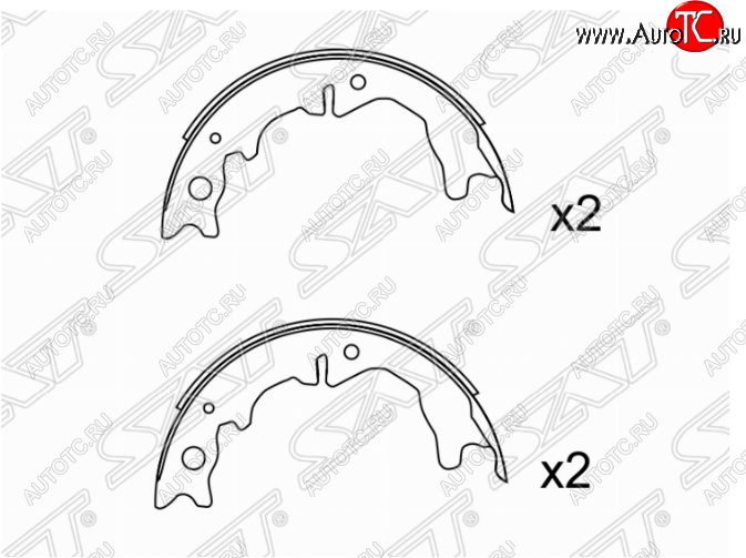 2 699 р. Колодки ручного тормоза SAT Toyota Mark 2 X110 седан дорестайлинг (2000-2002)  с доставкой в г. Краснодар