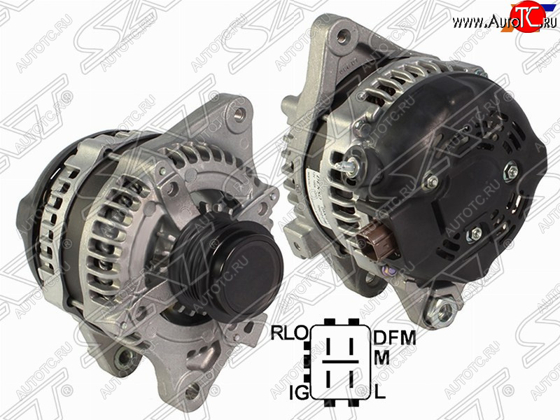 15 999 р. Генератор SAT (12V, 100A, 1,6 1ZRFAE/2,0 3ZRFAE) Toyota Auris E150 хэтчбэк 5 дв. рестайлинг (2010-2012)  с доставкой в г. Краснодар