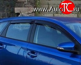 999 р. Комплект дефлекторов окон (ветровиков) 4 шт. 5 дв. (рестайлинг) Russtal Toyota Auris E150 хэтчбэк 5 дв. дорестайлинг (2006-2010)  с доставкой в г. Краснодар