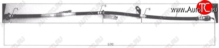 1 359 р. Тормозной шланг SAT (передний, левый) Toyota Blade хэтчбек (2006-2012)  с доставкой в г. Краснодар